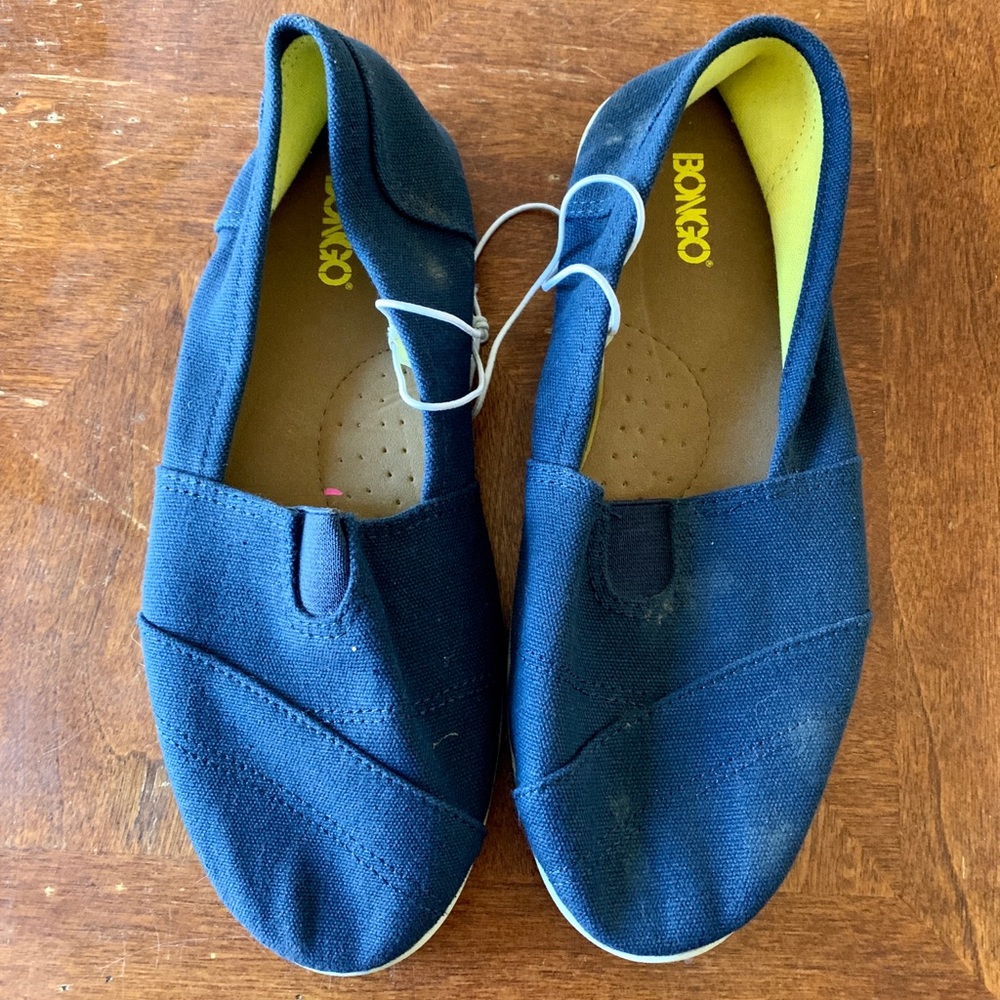 Bongo Blue Slip Ons